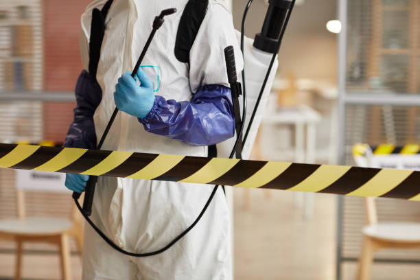 Professional Biohazard Cleanup technician working in Frankfort, MI